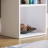 Vida Designs Oxford 3 Tier Cube Bookcase White Wooden Shelving Unit view 5