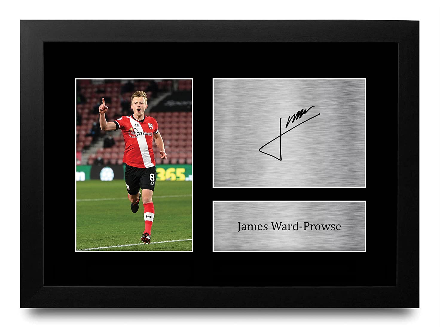 HWC Trading FR A4 James Ward-Prowse Southampton Gifts Printed Signed Autograph Picture for Football Fans and Supporters - A4 Framed
