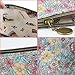 Micom Retro Floral Waterproof Travel Toiletry Cosmetic Bags Set for Women,girls