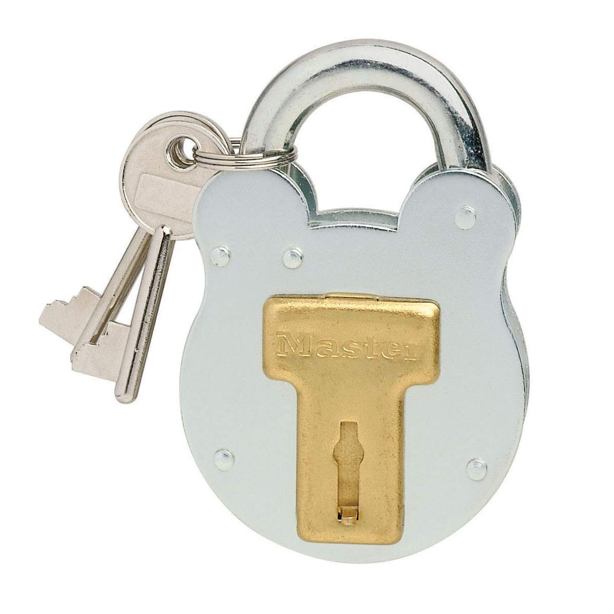 Master Lock 2750EURD Vintage Design Padlock, Grey, 8,7 x 5 x 1,3 cm