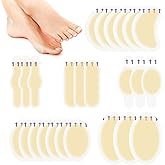 24 PCS Gel Blister Bandages Cushions, Blister Cushions, Water Resistant Hydrocolloid Blister Bandages for Feet, Blister Pads, Adhesive Bandages for Heel, Toes & Foot, Blister Prevention & Recovery