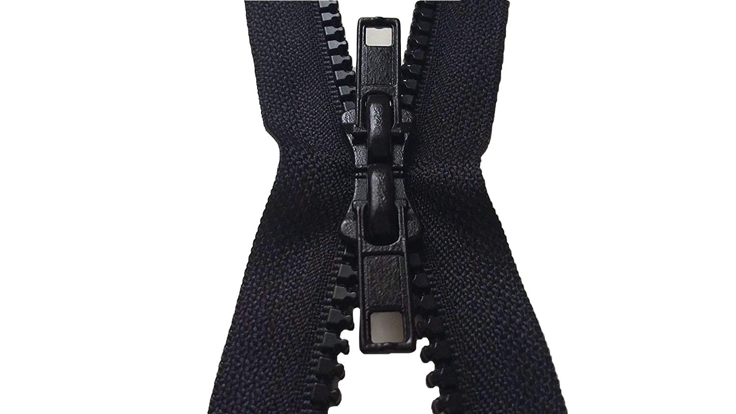 Reißverschluss Aus Kunststoff – Offenes Ende, Schwarz, 25 Cm, Stärke Nr. 5, Für Taschen & Hoodies