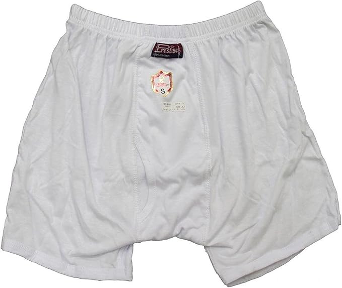 100 Egyptian Cotton Mens Men Underwear Half Short Boxer Briefs White