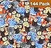 Kicko Mini Animal Erasers - Zoo Animal Erasers - 144 Pack of 1 Inch Assorted Zoo, Safari and Jungle Erasers - for Kids, Parties, Party Favors, School, Education, School Supplies and Daycare