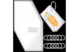 GEYEE Floss Organizer Bags with 2 Inch Loose Leaf Binder Ring Clips for Index Cards, Embroidery Floss Storage Book Metal Rings for Thread Flash Cards(100 Pcs)