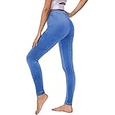 COZZYON Women Velour Leggings, High Waist Soft Leggings Warm Winter Velour Yoga Pants