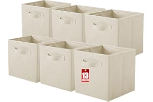 ShellKingdom Storage Bins, Foldable Fabric Storage Cubes And Cloth Storage Organizer Drawer For Closet And Toys Storage, 13 X