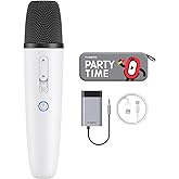 PUREMIC Tesla Karaoke Microphone for Tesla with Portable Case, Car Karaoke Microphone with USB A Receiver for Tesla Model Y/3/S/X, Wireless Singing Mic with 3.5mm Jack for Cars, Speakers, 1 Mics