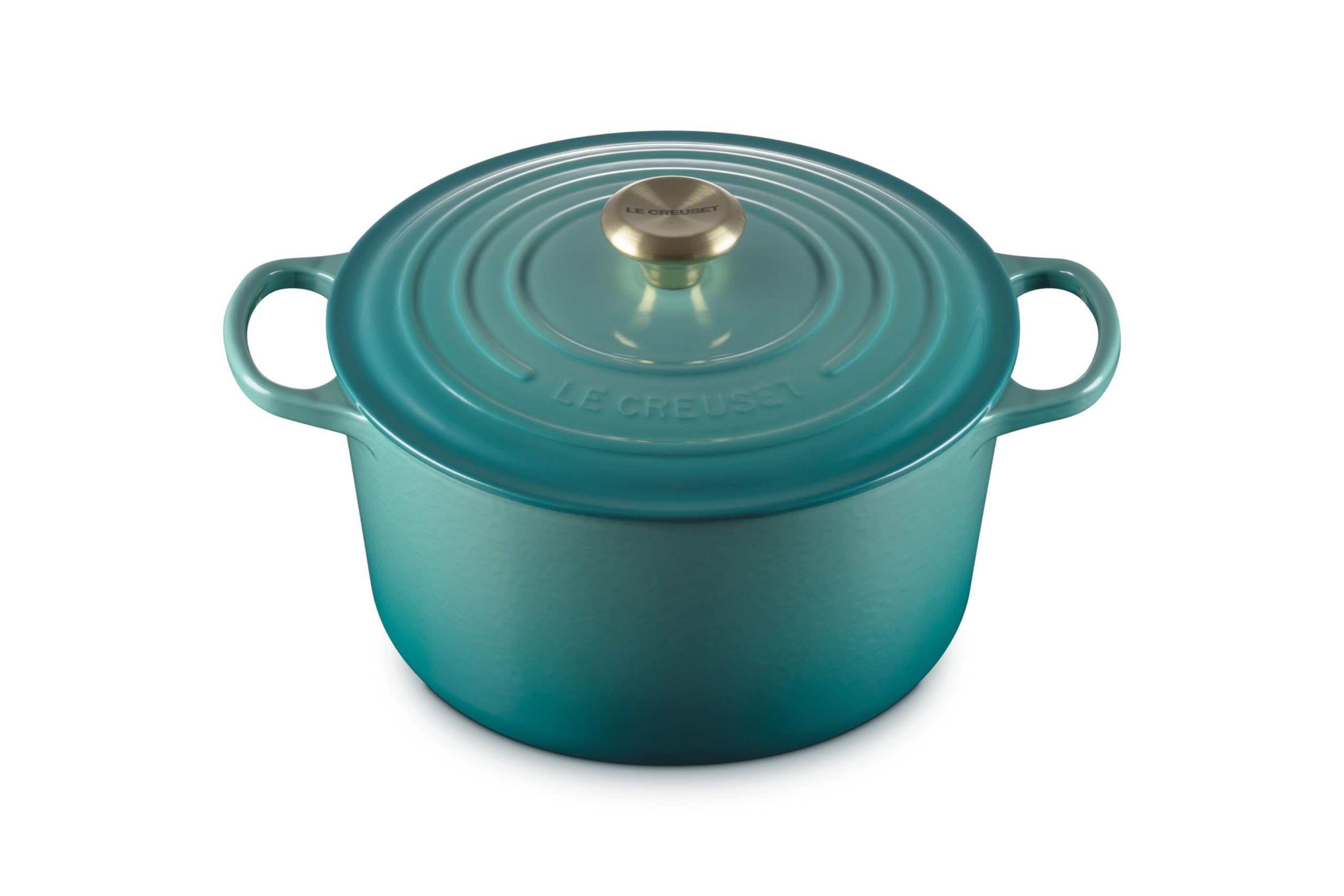 Le Creuset Enameled Cast Iron Signature Deep Round Oven, 6.5 qt., Riviera