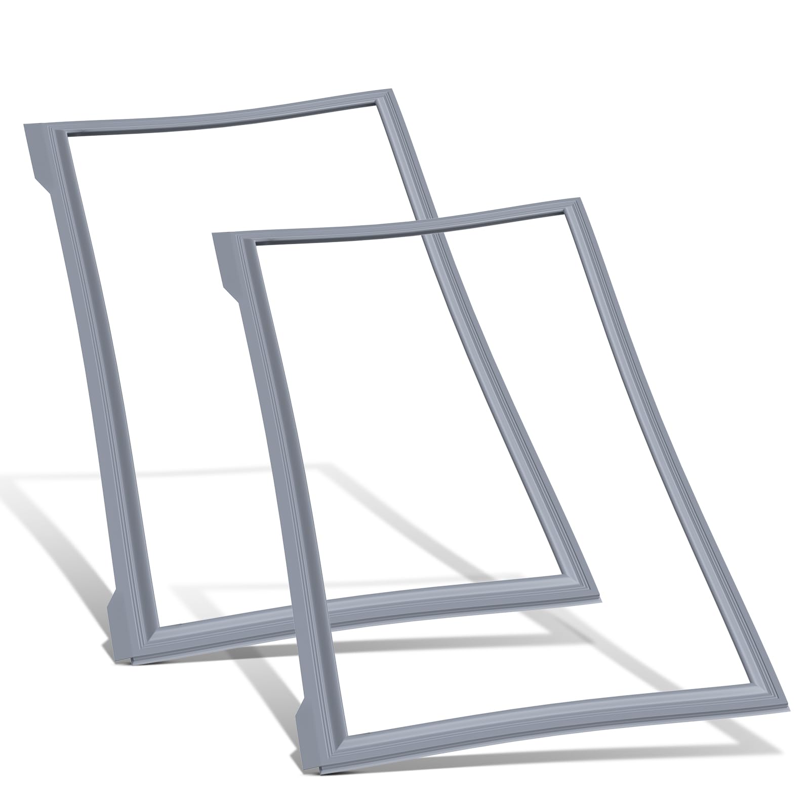 Photo 1 of 2PCS W10830162 Refrigerator French Door Gasket Seal Replacement Compatible With Whirlpool,Kenmore,KitchenAid and Kenmore Refrigerator Door Seal Fridge Part W10571956 W10443225 W10179332 W10199876