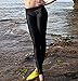 Lynddora Women's Active Fitness Leggings Running Tights Yoga Pants Swim Bottom UV Sun Protection (US S/Tag M) Black