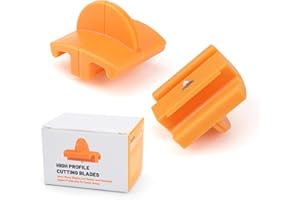 GJK 157400-1001 Paper Cutter TripleTrack Blades Replacement for Fiskars Paper Trimmer, 2 Pack Portable Paper Trimmer Replacement Blades, Orange