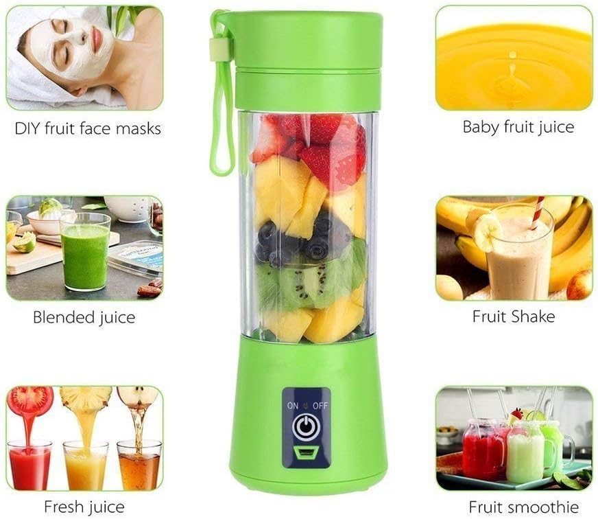 Ever Mall USB Electric Rechargeable Mixer Juicer Bottle Blender (Multi Color)