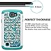 LG Optimus Zone 3 Case, LG K4 Case, MagicSky [Shock Absorption] Studded Rhinestone Bling Hybrid Dual Layer Armor Defender Case Cover For LG K4 LTE / LG Optimus Zone 3 / LG Rebel LTE / LG Spree -Flower