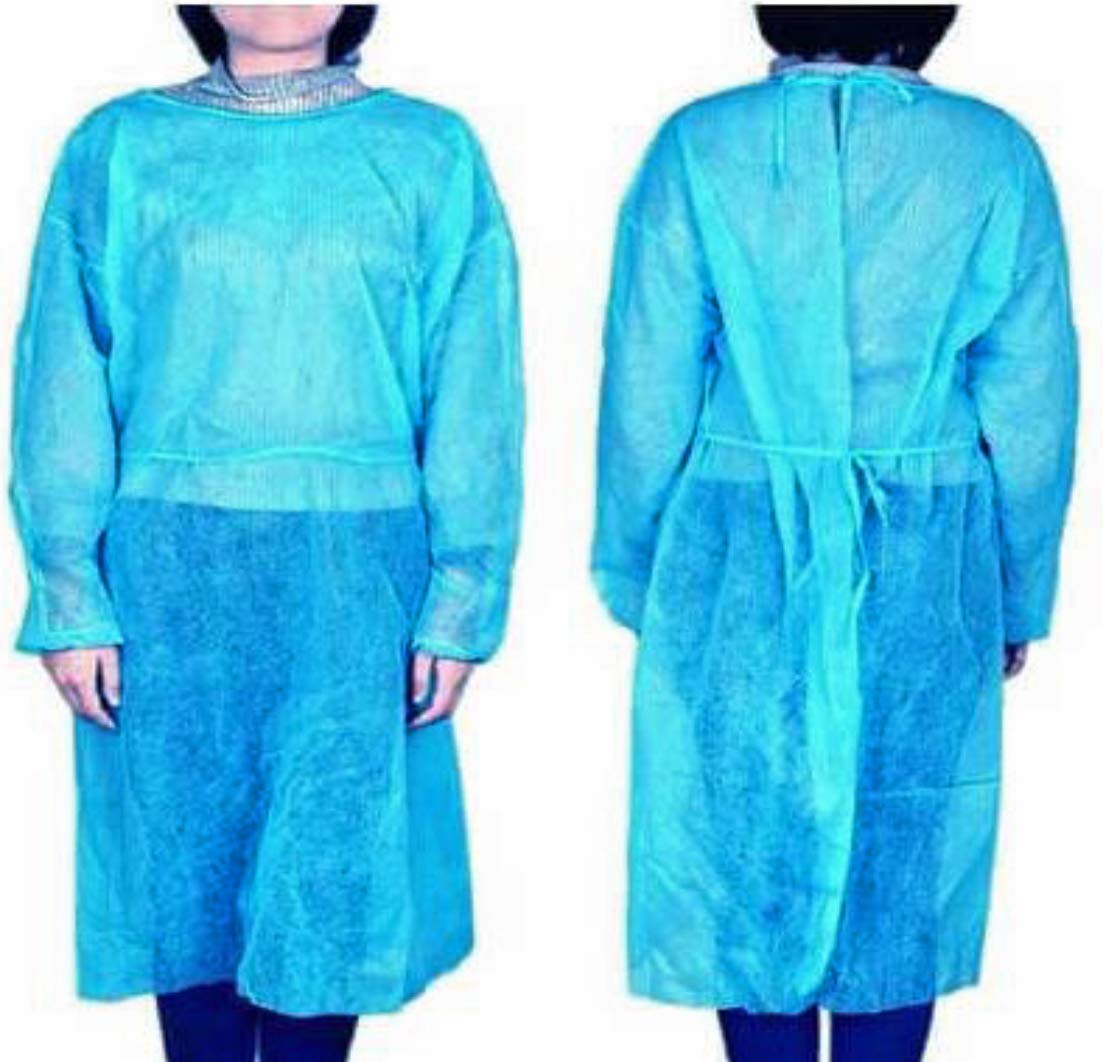 Long Sleeve Disposable Gown, expertly designed to be fluid-proof for maximum protection. Available in a convenient pack of 10, these gowns are a must-have for anyone prioritising safety and hygiene.