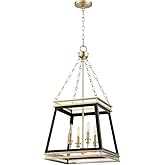 Cyan Design 10906 Gerard Pendant, 4-Light 240 Total Watts, Noir/Aged Brass
