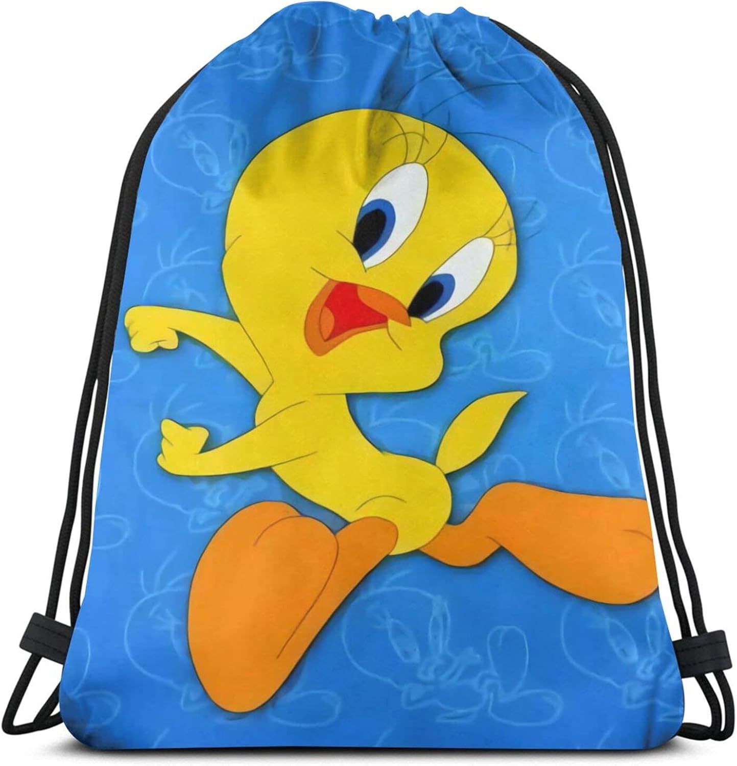 Tweety_Bird Drawstring Bag Adult Waterproof Backpack String Sports Bags