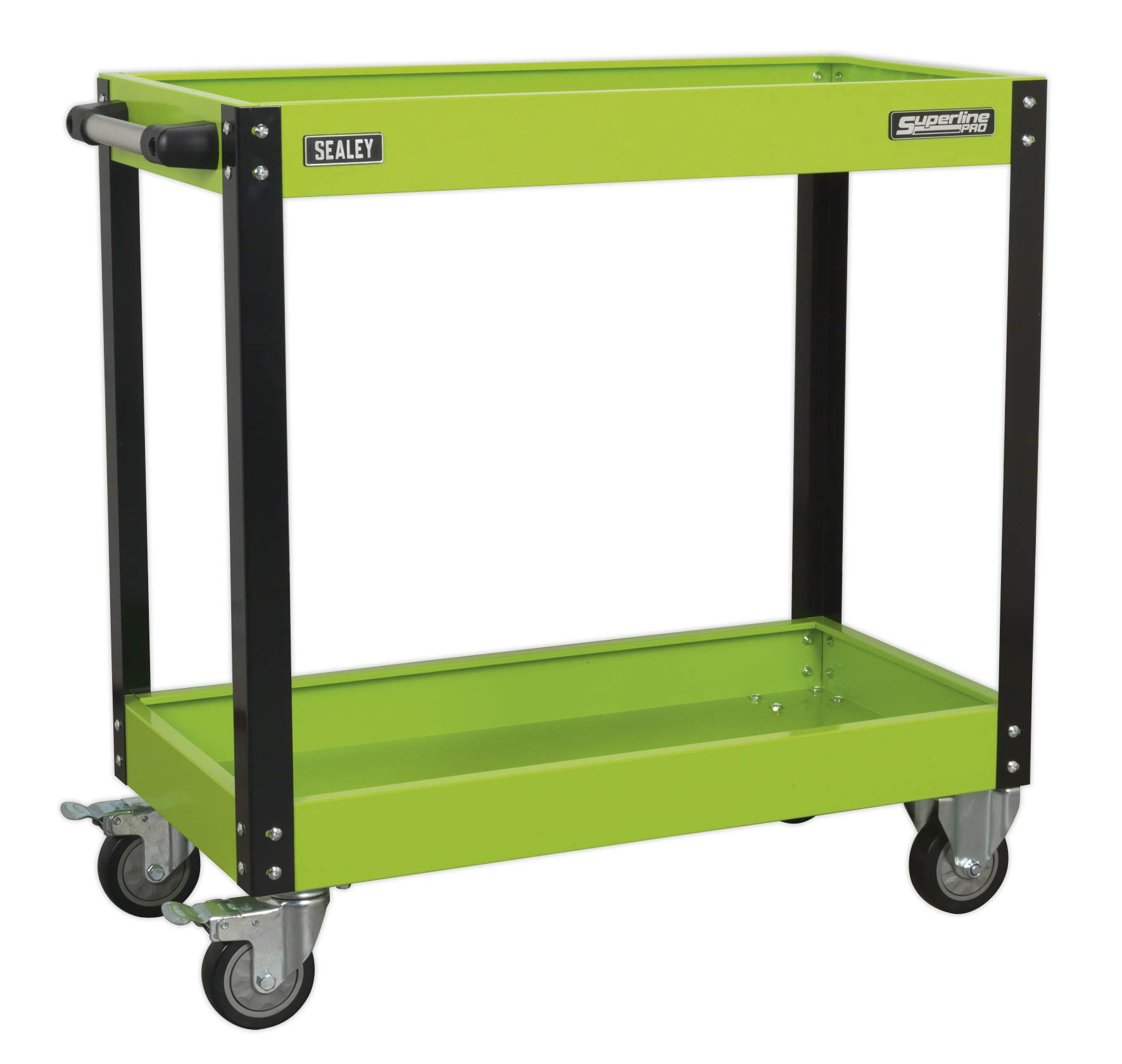 Sealey Cx109Hv Workshop Trolley 2-Level Heavy-Duty - Hi-Vis Green