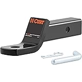 CURT 45033 Class 3 Trailer Hitch Ball Mount - 2" Drop, 3/4" Rise, Fits 2" Receiver, 7,500 Lbs GTW