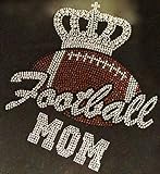 Football Mom Crown Rhinestone Transfer Iron On
