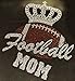 Football Mom Crown Rhinestone Transfer Iron On