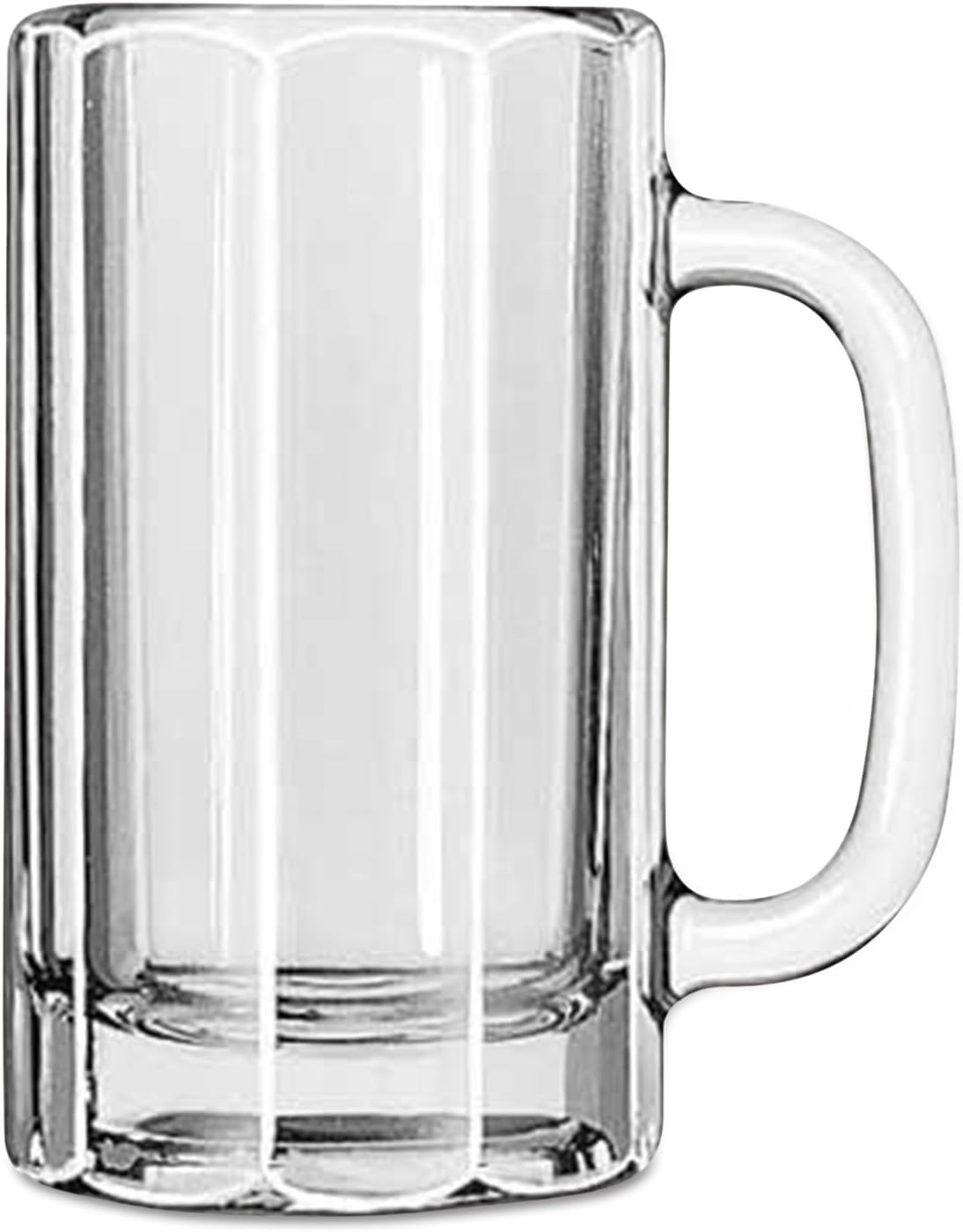 Libbey Glassware 5020 Paneled Mug, 16 oz. (Pack of 12)