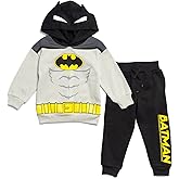 DC Comics Justice League Superman Batman Fleece Pullover Hoodie and Pants Outfit Set Toddler to Big Kid
