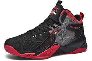 Floette Mens Fashion High Top Basketball Shoes Breathable Casual Walk Athletic Basketball Sneakers