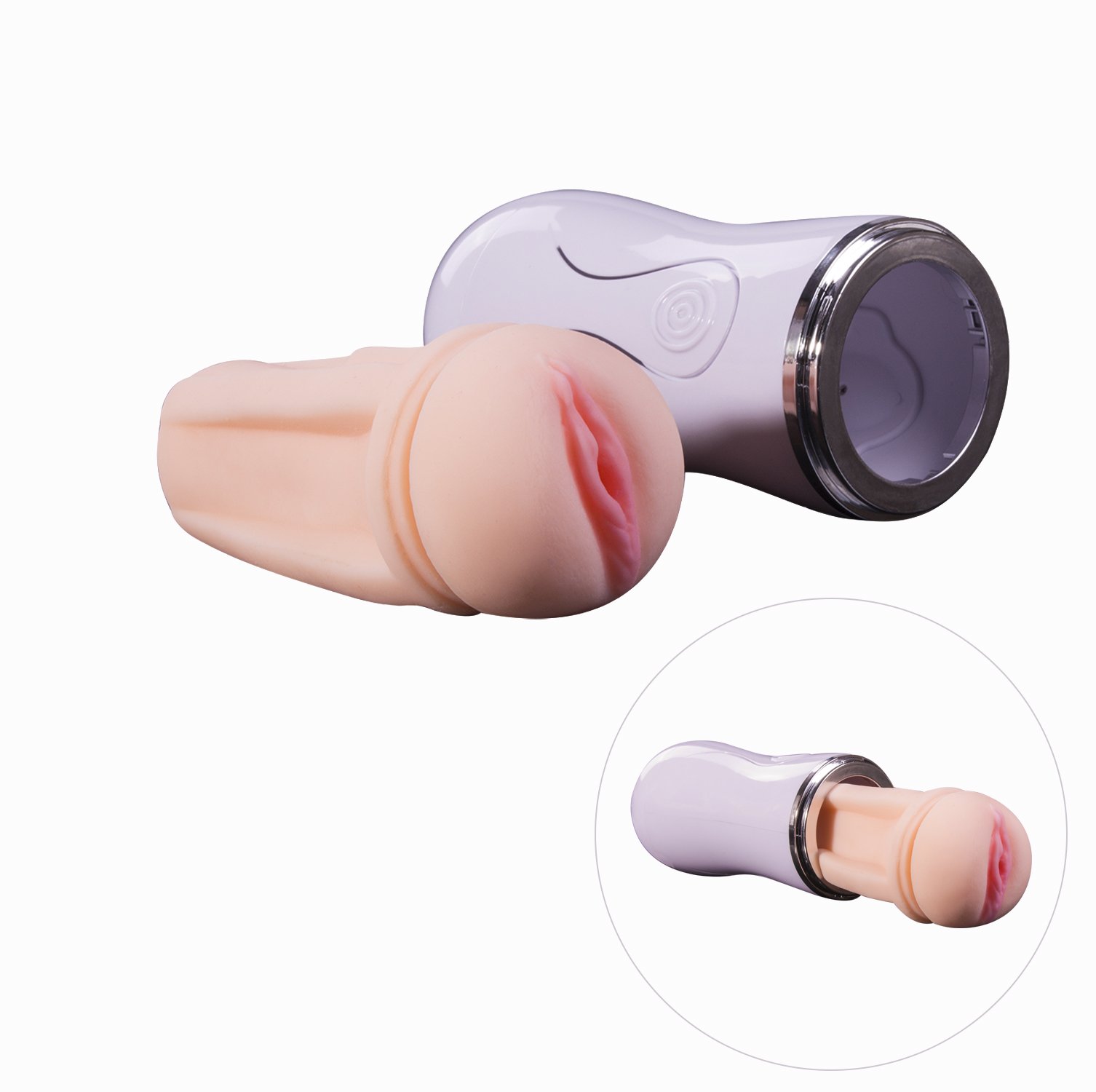 Masturbator Cup Adult Sex Toys- Male Masturbator Stroker 3D Realistic Vagina Masturbation Pussy Cup for Men