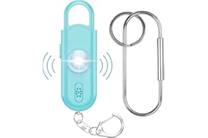 SOFTVOX Personal Safety Alarm for Women Girls, 130dB Loud Siren + LED Light, Stylish Keychain, Easy-Pull Emergency Self-Defense for Night Safety, Running, Travel, College Students & Stocking Stuffer Gifts