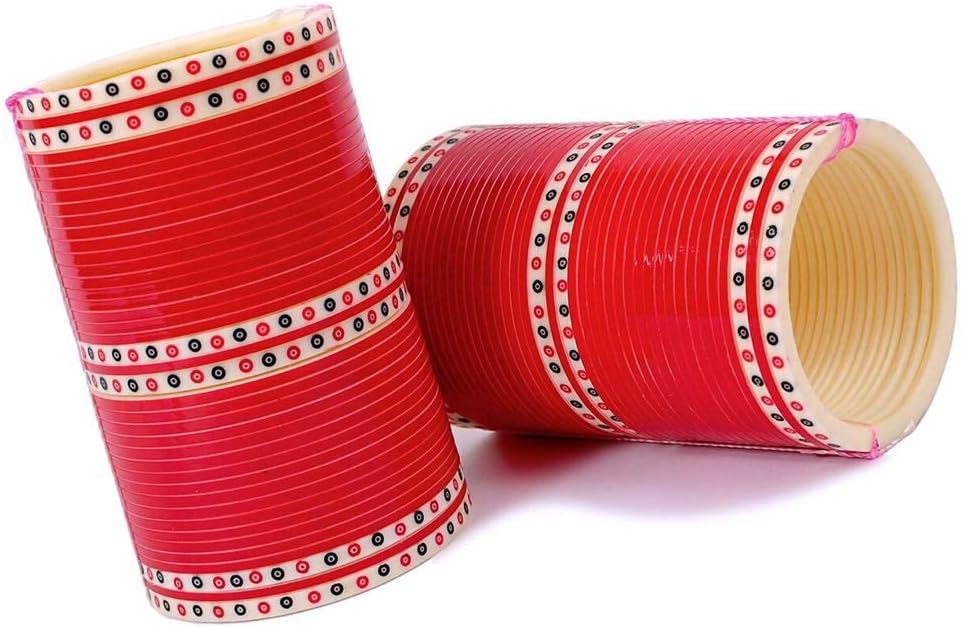 Chinar Jewels chuda Red Designer & Golden Stone Bridal Dulhan Chuda Fashion Chura Punjabi Choora Set of Top Quality and thick. The chura is Laminated and value for money.The Fancy Chura Set for wedding in latest Design and best style for modern girls.
