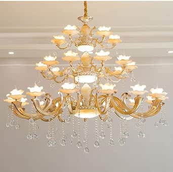 BNMMJ Sala de estar Candelabro grande Escalera Luz Candelabro largo