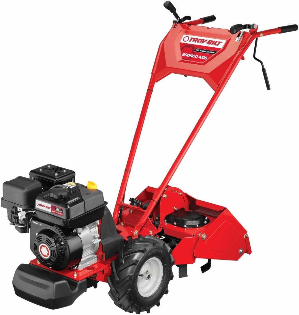 TroyBilt Bronco AXIS 208cc Vertical Tine Tiller Garden