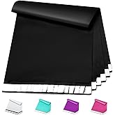 Metronic Poly Mailers 14.5x19 200Pcs Black, Large Shipping Bags for Clothing, Strong Adhensive Mailing Bags Shipping Envelopes Bags for Small Business