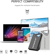 MicroDrive 16GB USB 2.0 Flash Drive Metal Waterproof Shockproof Keyring view 4