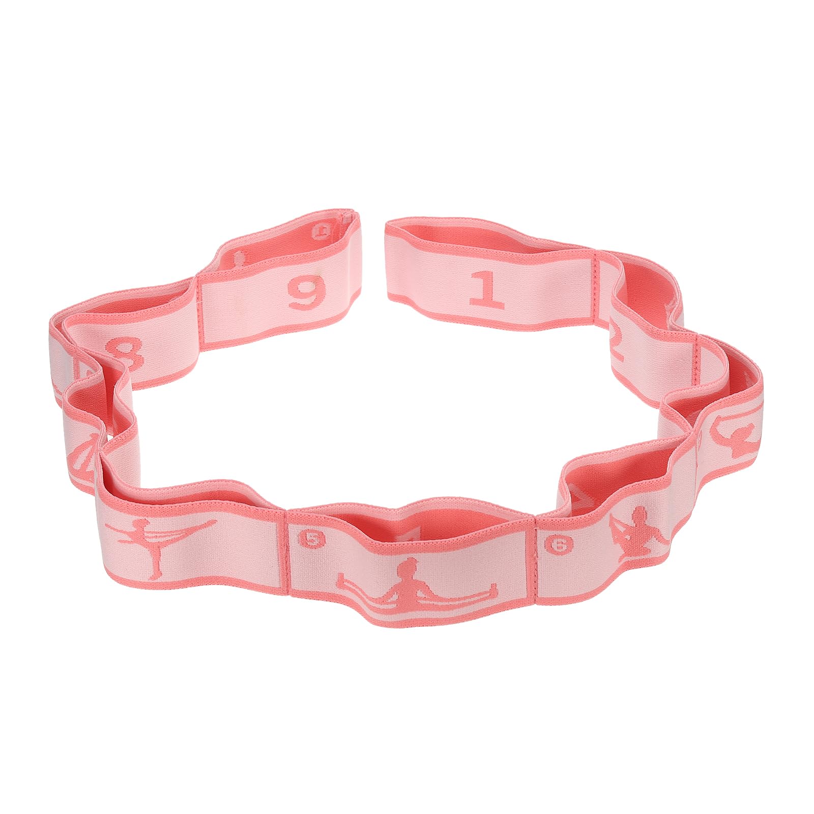 PATIKIL Exercise Bands, 45.3 Inch Yoga Stretching Strap Latin Elastic Bands for Physical Dance Stretch Pilates Resistance Bands for Working Out, Pink