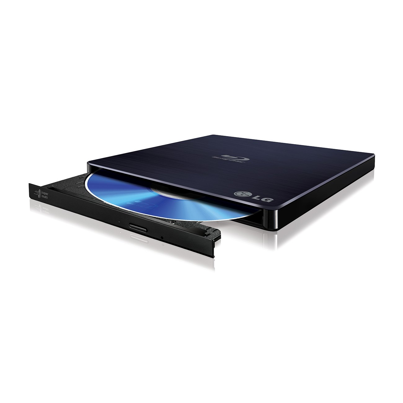LG 6x BP50NB40 Ultra Slim Portable Blu-ray Writer with M-DISC Support, Mac OS X Compatible (Black, Retail Box)
