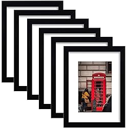 PWTAKO 11x14 Picture Frame Set of 6, Display