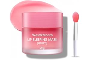 CHARM KISS Lip Sleeping Mask,Night Repair Lip Mask,Hydrating & Prevention Dry and Cracked Lip Scrubs Exfoliator,Vitamin E Moisturizing Exfoliating Fade Lip Lines Lip Balm Jelly Lip Mask Lip (1 PCS)