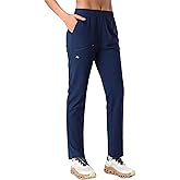 Pioneer Camp Women's Hiking Pants UPF 50+ Elastic Waist Drawstring Ultra-Stretch Lightweight Outdoor Cargo Pants for Travel