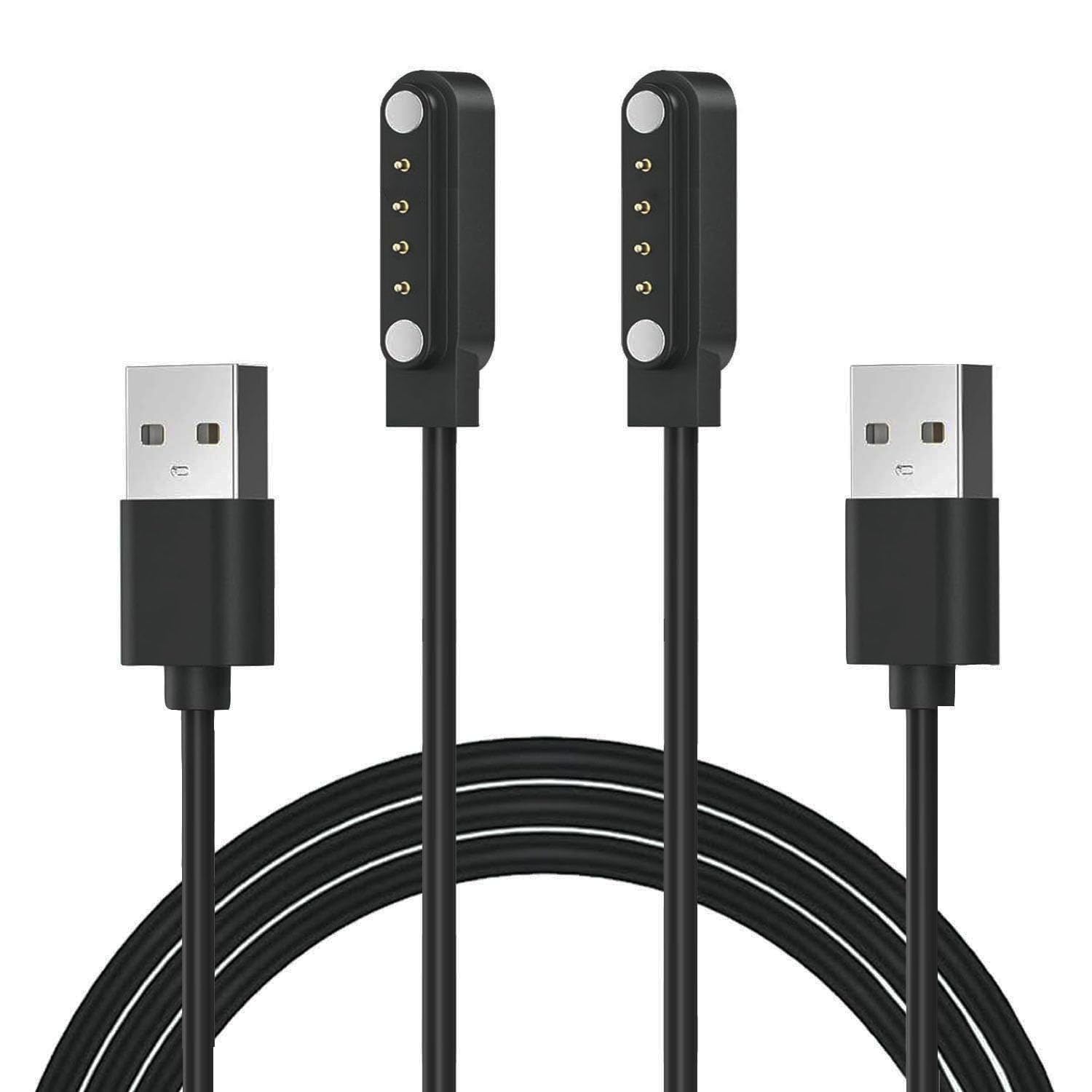 Photo 1 of 2-Pack Magnetic Charging Cable for DEMICEA LibreRun Pro X13, SunvitoX6, Rumatas X6, LaoziniuX6, Kuggini X6, GlanaX6, H2O Audio TRI 2/2 PRO Bone Conduction Headphones-Open Ear Headphones Charger