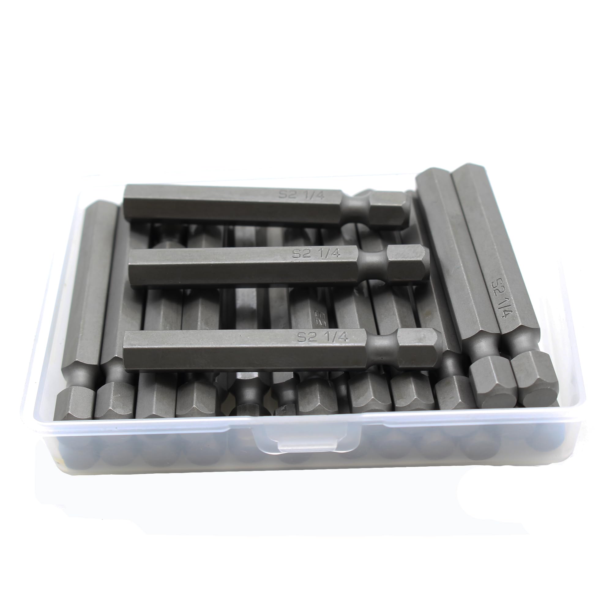 TEMO 25pc 1/4" Hex Tamper 2 Inch (50mm) Screwdriver Insert Bits