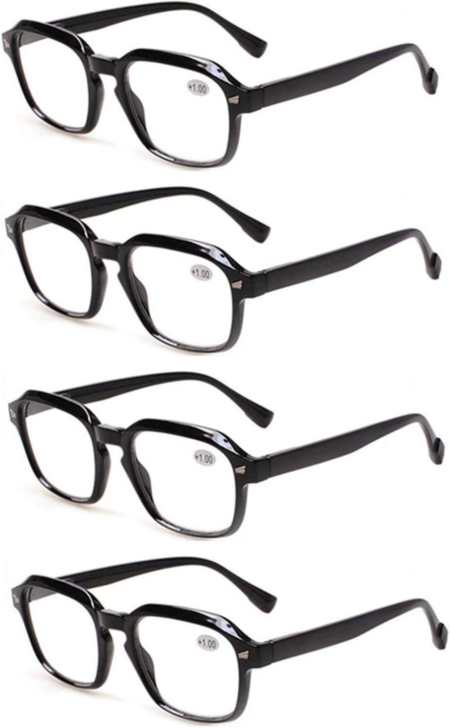 Kerecsen Reading Glasses 4 Pairs Stylish Quality Spring