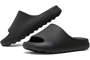 SHASINGGE Cloud Slides Unisex, Platform Pillow Slippers Women, Sandals Men With Thick EVA Sole, Lightweight Soft Open Toe Shower Shoes Indoor Outdoor