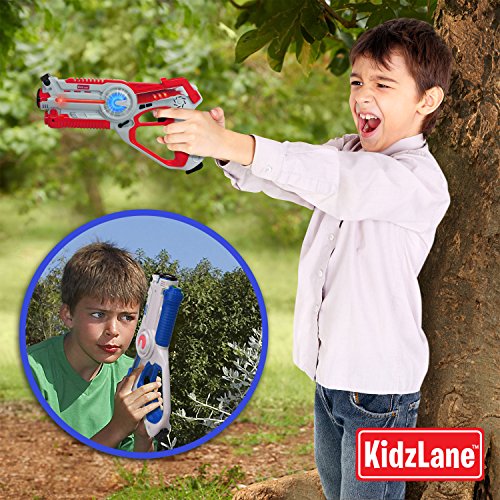 Kidzlane Infrared Laser Tag Game Set of 2 Red/Blue Infrared Lazer