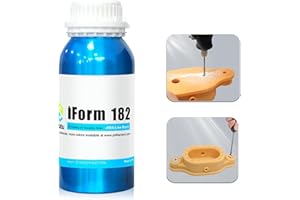 YOUSU iForm 182 ABS-Like 3D Printer Resin 1kg,UV-Resin Rapid LCD UV-Curing Resin 405nm Standard Photopolymer Resin for LCD DLP SLA 3D Printer(Red Wax Color 1kg)