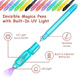 OFFCUP Invisible Ink Pen 14pcs UV Light Spy Pen Secret Message Kids view 3