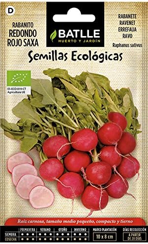 Semillas Ecológicas Hortícolas - Rabanito redondo rojo Saxa - ECO ...