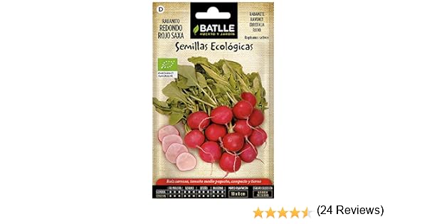 Semillas Ecológicas Hortícolas - Rabanito redondo rojo Saxa - ECO ...