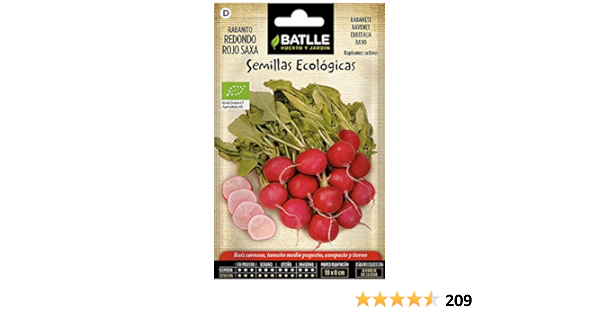 Rabanito Red rojo SAXA - ECO: Amazon.es: Jardín